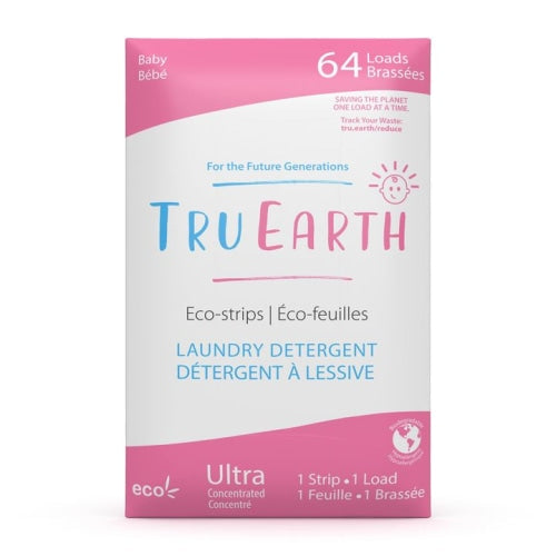Tru Earth Eco-strips Laundry Detergent (Baby) - 64 Loads - Count On Us