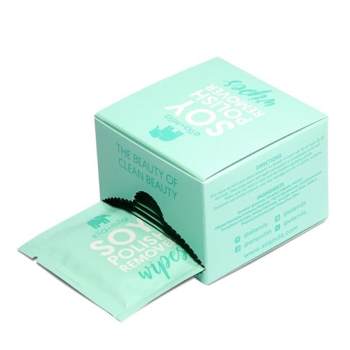 ella+mila Soy Nail Polish Remover Wipes (Unscented) - 10 Pack - Count On Us