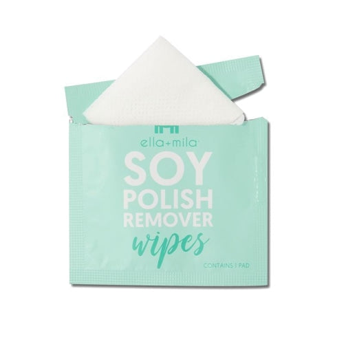 ella+mila Soy Nail Polish Remover Wipes (Unscented) - 10 Pack - Count On Us