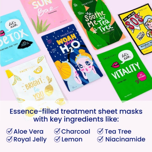 FaceTory Best of Seven Facial Masks Collection - Count