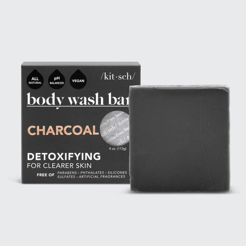 Load image into Gallery viewer, Kitsch Charcoal Detoxifying Body Wash Bar - Count On Us
