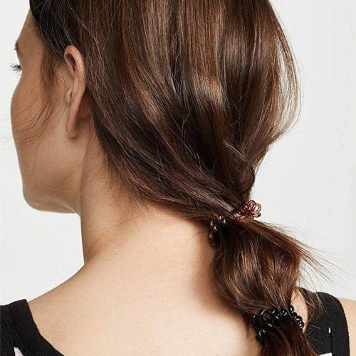 Load image into Gallery viewer, Kitcsh Spiral Hair Ties 8 Pack (Brunette) - Count On Us
