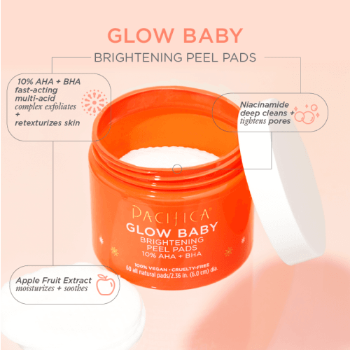 Load image into Gallery viewer, Pacifica Beauty Glow Baby Brightening Peel Pads 10% AHA + BHA - Count On Us
