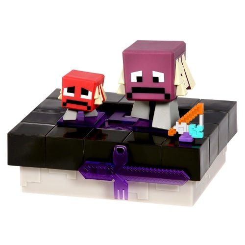 Load image into Gallery viewer, Treasure X Minecraft Nether Portal - Mine &amp;amp; Craft Character and Mini Mob - Single Pack - Assorted Character Sets - Collect Them All! - Count
