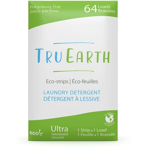 Tru Earth Eco-strips Laundry Detergent (Fragrance-free) - 64 Loads - Count On Us