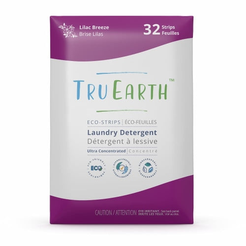 Tru Earth Eco-strips Laundry Detergent (Lilac Breeze) - 32 Loads - Count On Us