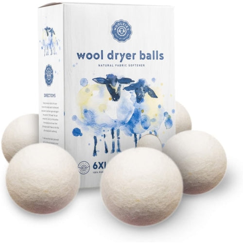 Woolzies Wool Dryer Balls Set of 6 (White) - Count On Us